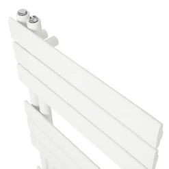 Sèche-serviettes eau chaude en acier GoodHome Boxwood blanc 379W
