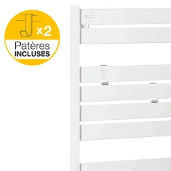 Sèche-serviettes eau chaude en acier Acova Madras blanc 516W