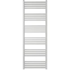 Sèche-serviettes eau chaude en acier GoodHome Duala gris 24 barres - 518 W