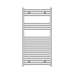 Sèche-serviettes eau chaude en acier Flomasta argent 415W