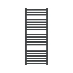 Sèche-serviettes eau chaude en acier GoodHome Aspley argent 485W