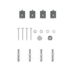 Sèche-serviettes eau chaude en acier GoodHome Aspley argent 485W