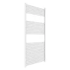 Sèche-Serviettes En Acier Blanc 75X150 Avec 30 Tubes Horizontaux