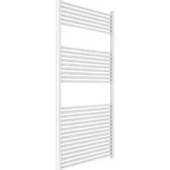 Sèche-Serviettes En Acier Blanc 75X150 Avec 30 Tubes Horizontaux