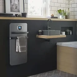Sèche-serviettes Helia 1200W gris anthracite