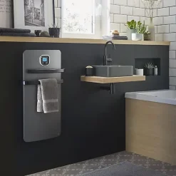 Sèche-serviettes Helia 1200W gris anthracite