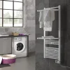 Sèche-serviettes électrique à inertie fluide Deltacalor Papillon2 500W blanc