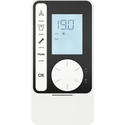 Sèche-serviettes électrique GoodHome Loreto blanc 500W + Soufflerie amovible GoodHome Acilia blanc 1000W