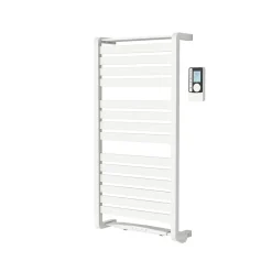 Sèche-serviettes électrique GoodHome Loreto blanc 500W + Soufflerie amovible GoodHome Acilia blanc 1000W