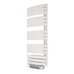 Sèche-serviettes électrique à inertie fluide Delonghi Madeira blanc 700W + soufflerie 1000W