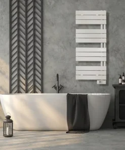 Sèche-serviettes électrique asymétrique Deltacalor 500W blanc 5m²