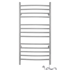 Sèche-serviettes électrique chrome 150W WarmlyYours, Dimensions: 101.6 cm x 45.7 cm