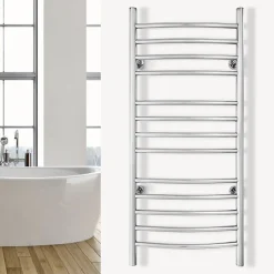 Sèche-serviettes électrique chrome 150W WarmlyYours, Dimensions: 101.6 cm x 45.7 cm
