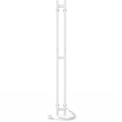 Sèche-serviettes électrique DUET 80x1200 avec minuterie ECO, 80W, Blanc