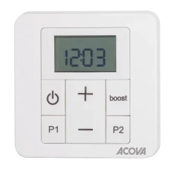 Sèche-serviettes électrique à inertie fluide Acova Astrakan +Air grey aluminium 750W + soufflerie 1000W
