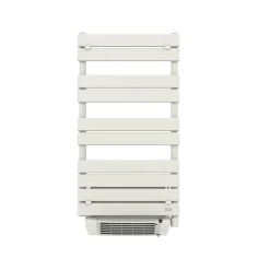 Sèche-serviettes électrique à inertie fluide Delonghi Phorum blanc 500W + soufflerie 1000W