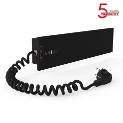Sèche-serviettes électrique SMART 400x100 avec minuterie ECO, 24W, Noir