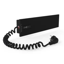 Sèche-serviettes électrique SMART 400x100 avec minuterie ECO, 24W, Noir