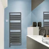 Sèche-serviettes électrique à inertie fluide Acova Astrakan +Air anthracite 750W + soufflerie 1000W