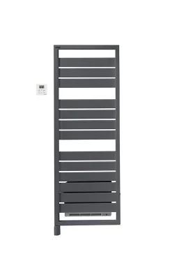 Sèche-serviettes électrique à inertie fluide Acova Astrakan +Air anthracite 750W + soufflerie 1000W