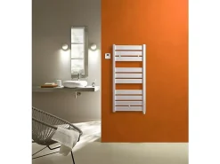 Sêche-serviettes électrique 500W, H.109.4 x l.51 cm Madras blanc