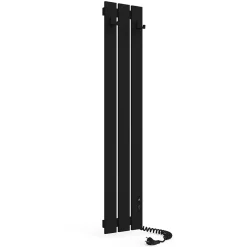 Sèche-serviettes électrique BOSTON 230x1200 avec minuterie ECO, 180W, Noir