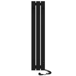 Sèche-serviettes électrique BOSTON 230x1200 avec minuterie ECO, 180W, Noir