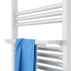 Sèche-serviettes électrique à inertie fluide Sauter Marapi tactile blanc 750W + soufflerie 1000W