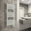 Sèche-serviettes électrique à inertie fluide Deltacalor Calmo blanc 750W