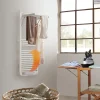 Sèche-serviettes électrique à inertie fluide Deltacalor Stendino 500W + soufflerie 1000W blanc