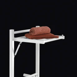 Sèche-serviettes électrique à inertie fluide Deltacalor Stendino 500W + soufflerie 1000W blanc