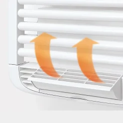 Sèche-serviettes électrique à inertie fluide Deltacalor Stendino 500W + soufflerie 1000W blanc