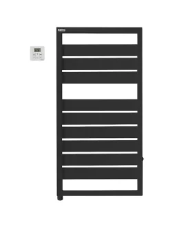 Sèche-serviettes électrique à inertie fluide Acova Astrakan noir 500W