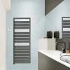 Sèche-serviettes électrique à inertie fluide Acova Astrakan anthracite 750W
