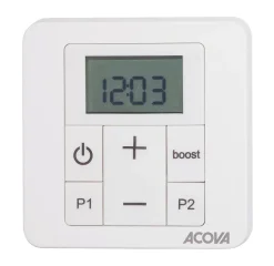 Sèche-serviettes électrique à inertie fluide Acova Astrakan +Air blanc 750W + soufflerie 1000W