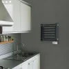 Sèche-serviettes électrique à inertie fluide Deltacalor Papillon1 150W noir