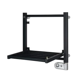 Sèche-serviettes électrique à inertie fluide Deltacalor Papillon1 150W noir