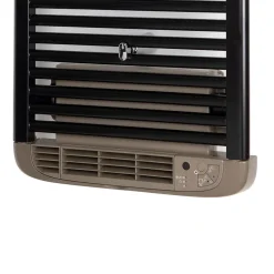 Sèche-serviettes électrique à inertie fluide Deltacalor Stendino 750W + soufflerie 1000W noir