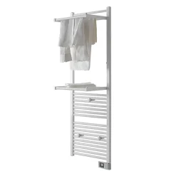 Sèche-serviettes électrique à inertie fluide Deltacalor Papillon2 750W blanc