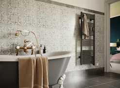 Sèche-serviettes électrique à inertie fluide Sauter Marapi tactile anthracite 750W + soufflerie 1000W
