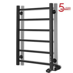 Sèche-serviettes électrique ALFA 400x600 avec minuterie ECO, 95W, Noir