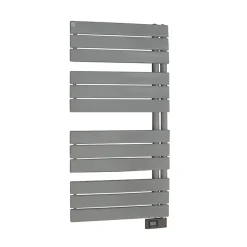 Sèche-serviettes électrique asymétrique Deltacalor 500W gris clair 5m²