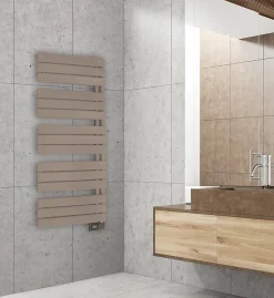 Sèche-serviettes électrique asymétrique Deltacalor 750W beige 7.5m²