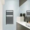 Sèche-serviettes électrique à inertie fluide Acova Astrakan anthracite 500W