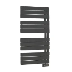 Sèche-serviettes électrique asymétrique Deltacalor 500W anthracite 5m²