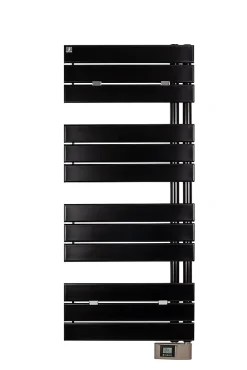 Sèche-serviettes électrique asymétrique Deltacalor 500W noir 5m²