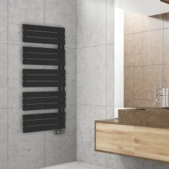Sèche-serviettes électrique asymétrique Deltacalor 500W noir 5m²