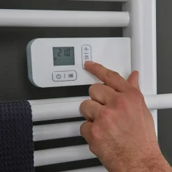 Sèche-serviettes électrique à inertie sèche GoodHome Solna blanc 350W