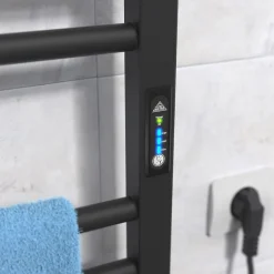Sèche-serviettes électrique ALFA 350x900 avec minuterie ECO, 160W, Noir