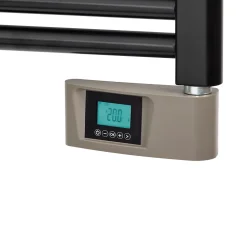Sèche-serviettes électrique à inertie fluide Deltacalor Papillon2 500W noir